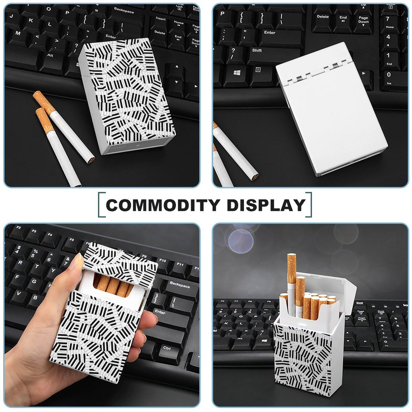 Piano Keyboard Cigarette Case Regular Size Cigs Case Cigarette Box One Hand  Operate Gift for Men Women : Amazon.nl: Health & Personal Care