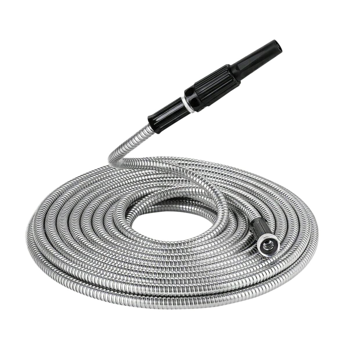 YARNOW Manguera De Jardín Telescópica Acero Inoxidable Riego Boquilla Rociadora Flexibilidad Lavado
