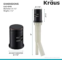 Vista 3 de Dispensador de Agua Kraus con Separador de Aire en Bronce Aceitado, KAG-1ORB