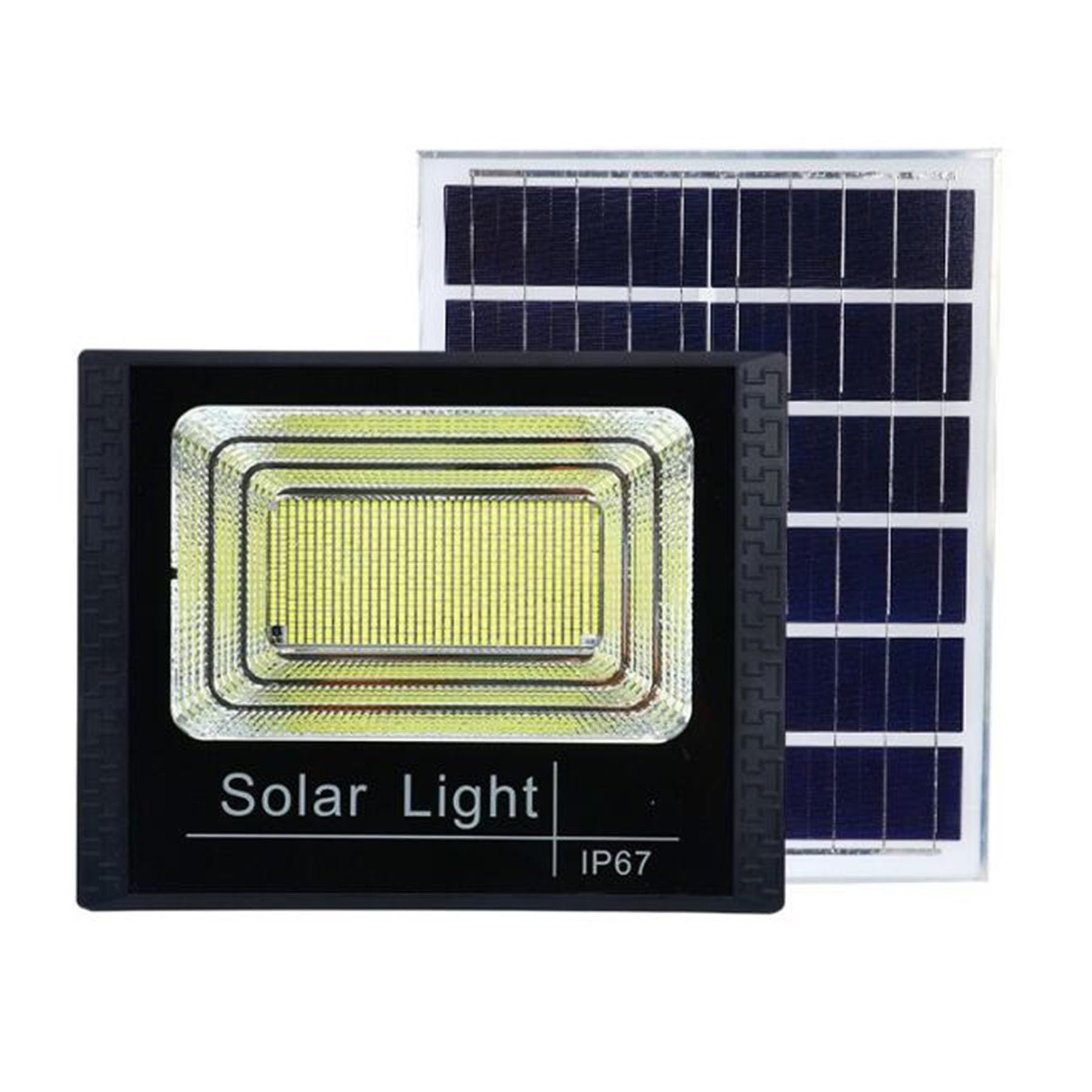 Projecteur solaire 100W pour illuminer vos soirées au jardin et les cours