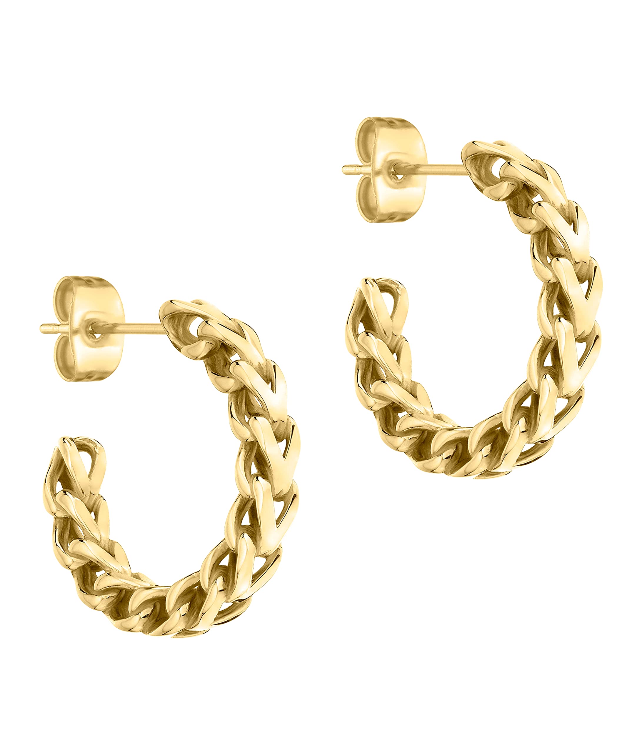 LIEBESKIND BERLIN Woven Damen Schmuck – Geflochtene Kette, Armband, Ohrringe & Ring aus Edelstahl in Silber, Gold, Roségold & Schwarz – Moderner Schmuck für Alltag & besondere Anlässe