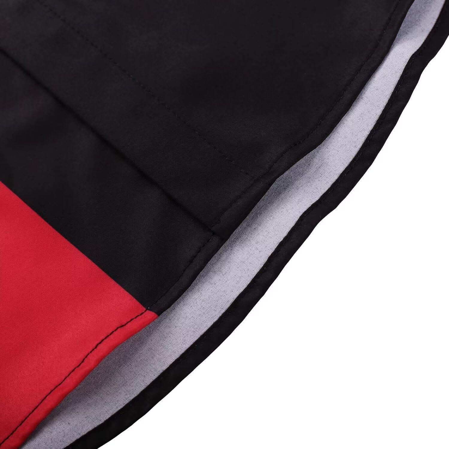 Men's Vintage Bowling Shirts 1950s Casual Short Sleeve Button Up Contrast Shirt Summer Color Block Cuban Shirts - Image 5