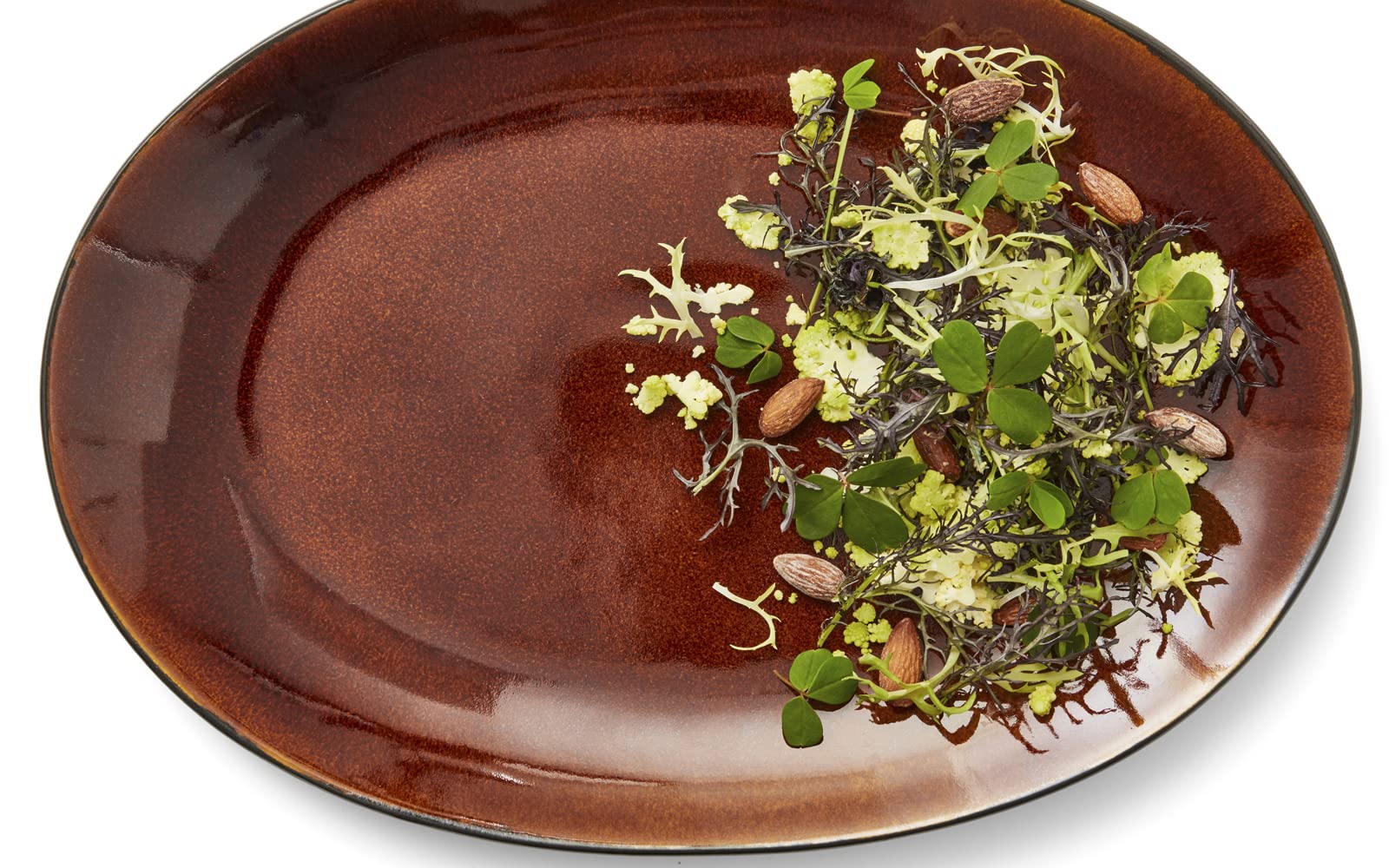 Zone Denmark BITZ Dish 36 x 25 cm black/amber