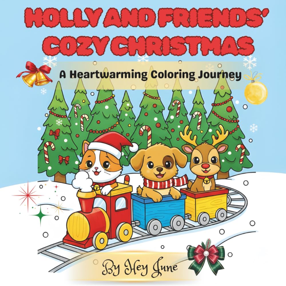 Holly and Friends' Cozy Christmas: A Heartwarming Coloring Journey of Friendship, Kindness, and Holiday Magic (From the Cozy Hearts Coloring Series)