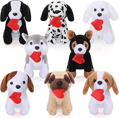Surtido a granel de 8 animales de peluche de 5 pulgadas, lindos animales de peluche de juguete, pequeños animales de peluche para niños, suministros
