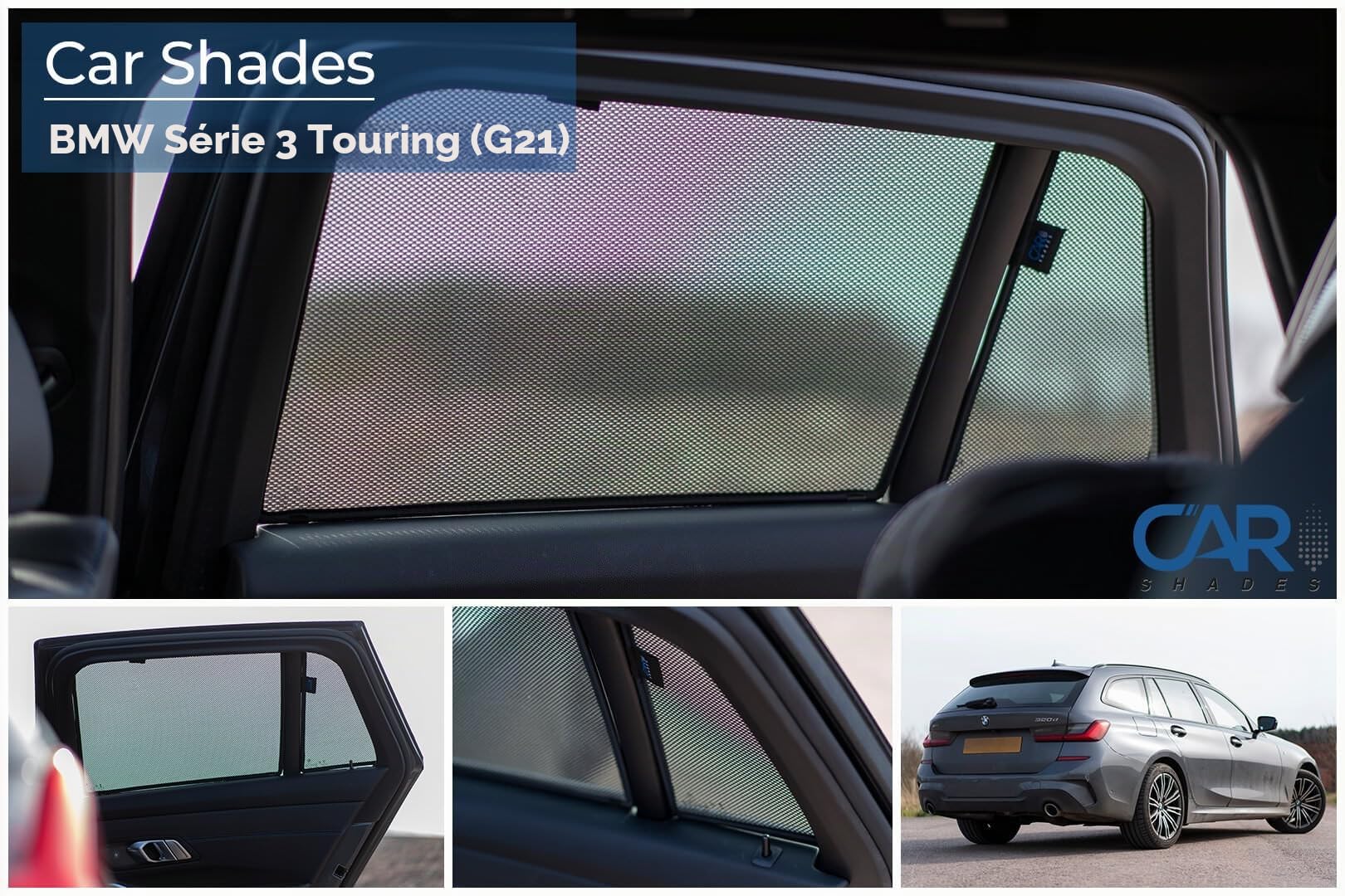 Car Shades Jeu de Pare-Soleil sur Mesure pour Voiture