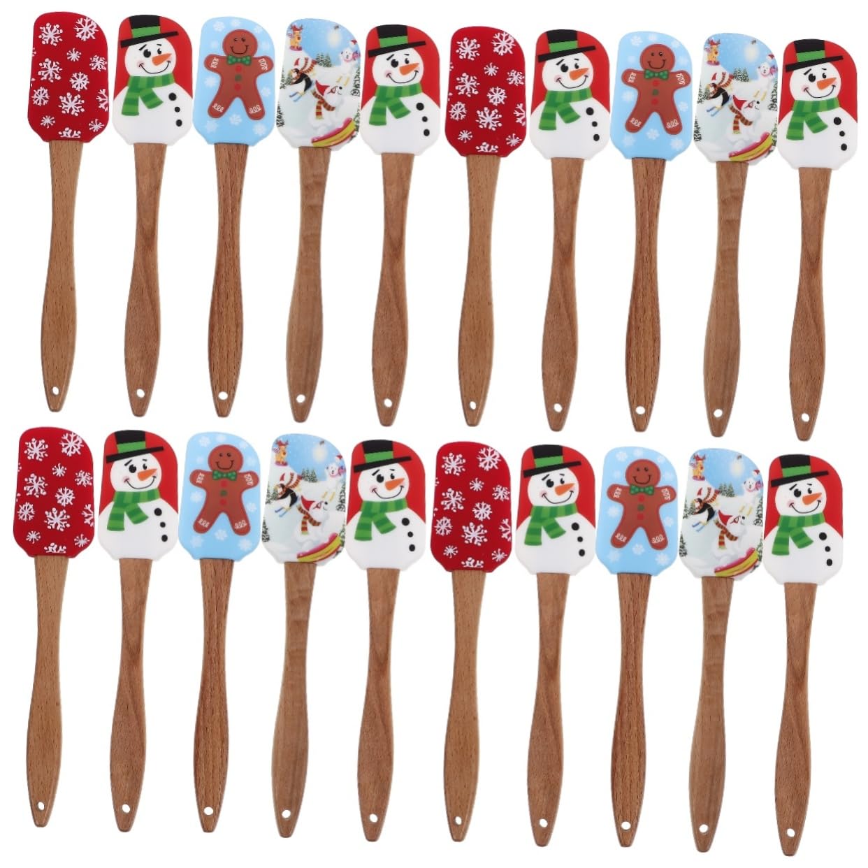 Mikinona 20 Piezas De Espátula De Silicona Para Crema Accesorios Para Hornear Espátulas Para El Hogar Espátula Ergonómica Para Repostería Espátulas Para Decoración De Pasteles