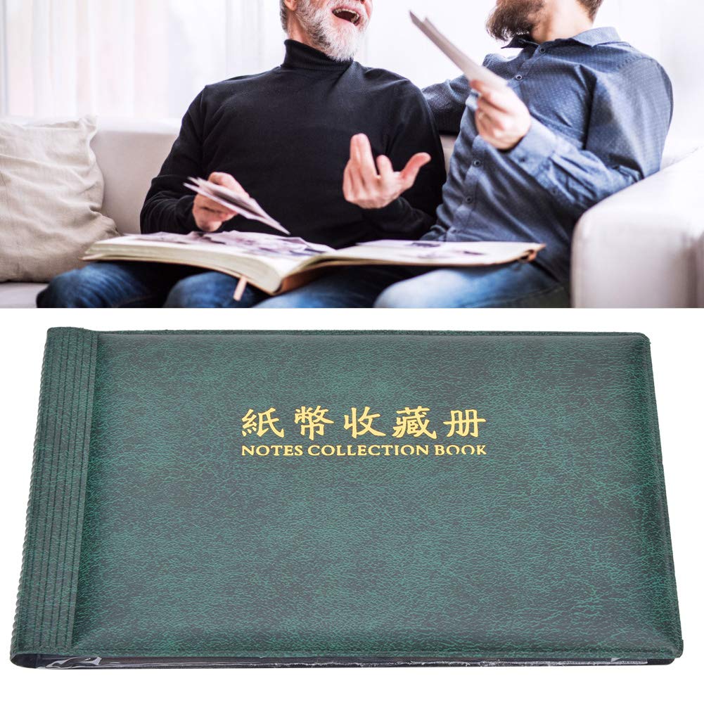 Album portabanconote, Exquisite Classic, Libretto Raccolta Banconote, per Raccogliere Banconote per Porta Soldi per gettoni per espositore da Collezione(Dark Green)