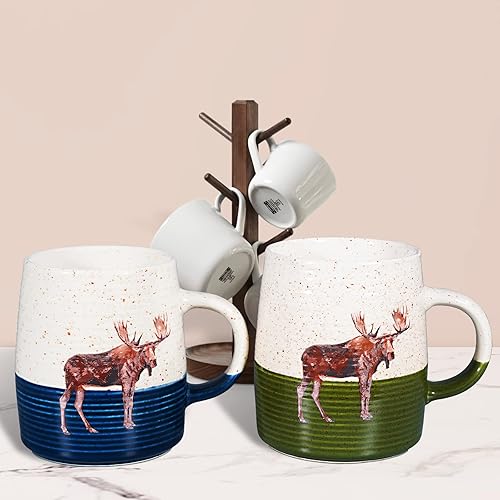 Miniatura 9 de ToCooTo Taza de café de cerámica con diseño de perezoso y ciervo, taza de té de porcelana para mujeres, taza kawaii, regalos de animales para