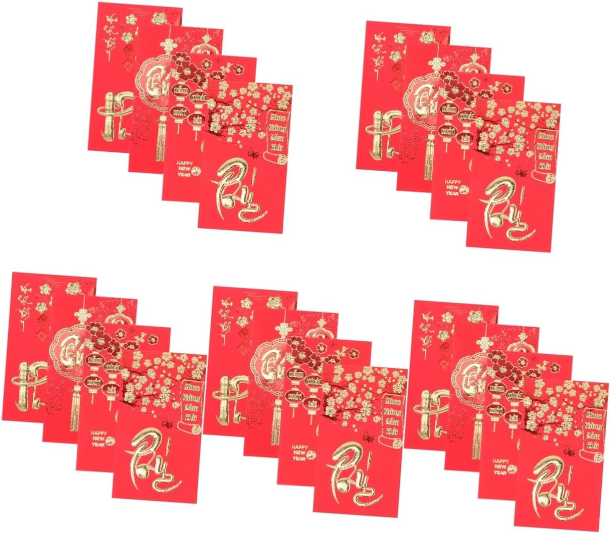 ABOOFAN 210 pcs Money Envelope red Envelope Birthday red Envelope 2023 red envelopes Chinese lai See Envelope Chinese red Packets Hong bao red Envelope New Year red Packet Lucky Gift Paper