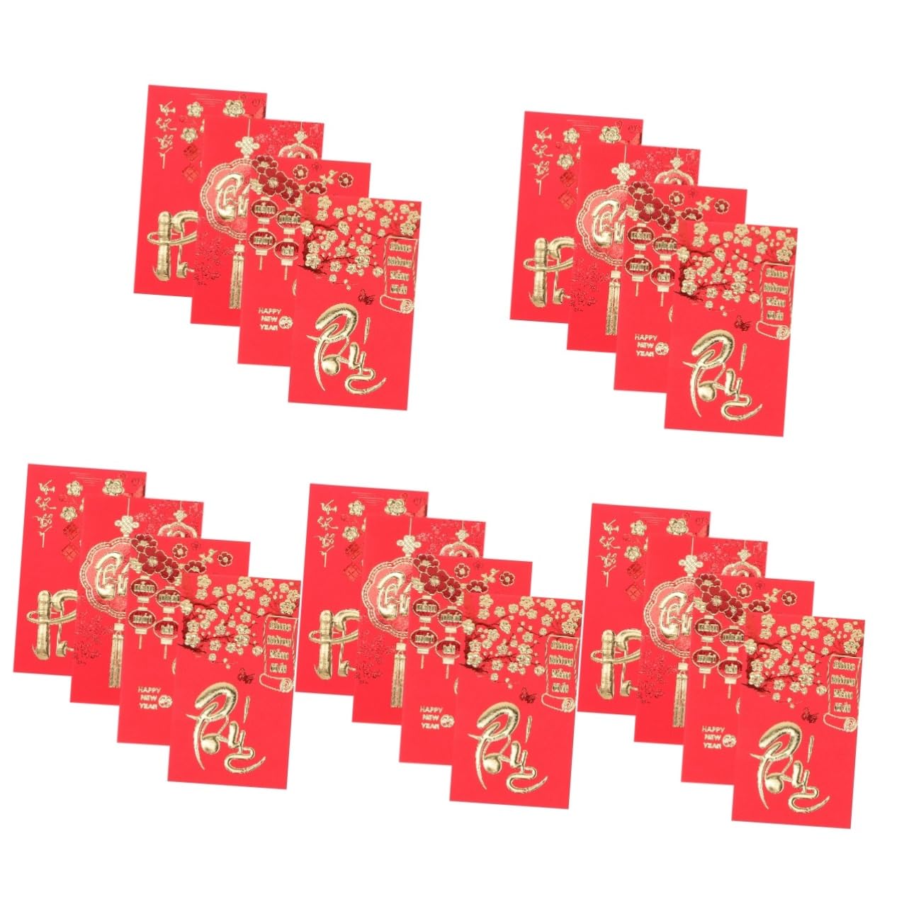 ABOOFAN 210 pcs Money Envelope red Envelope Birthday red Envelope 2023 red envelopes Chinese lai See Envelope Chinese red Packets Hong bao red Envelope New Year red Packet Lucky Gift Paper