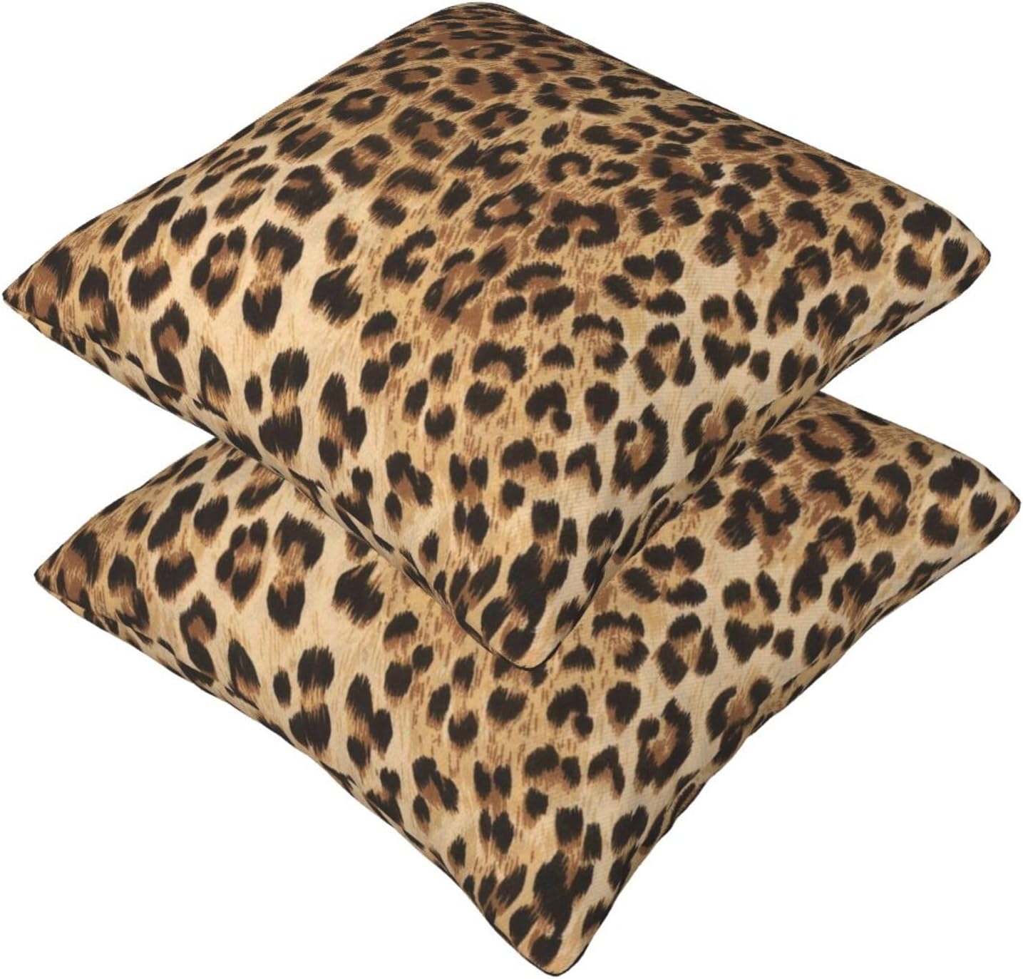 Leopard Pillow Covers 20x20 in Sets of 2 Couch Pillow Case Modern Decorative Square Throw Pillows for Home Living Room Bedroom Bed Cushion - Image 9