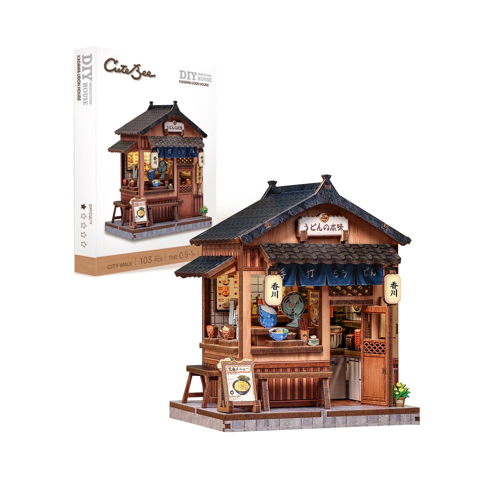 Amazon | CuteBee DIY ミニチュアハウス キット ブックヌック キット