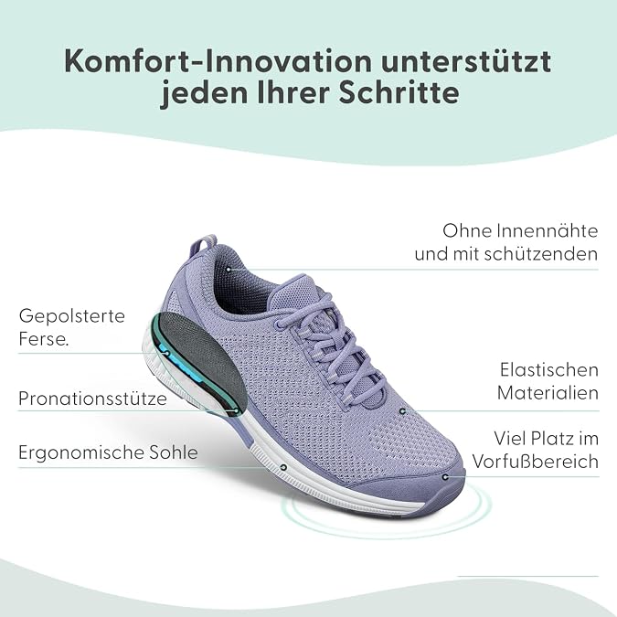Orthofeet Coral Orthopaedic Women's Trainers