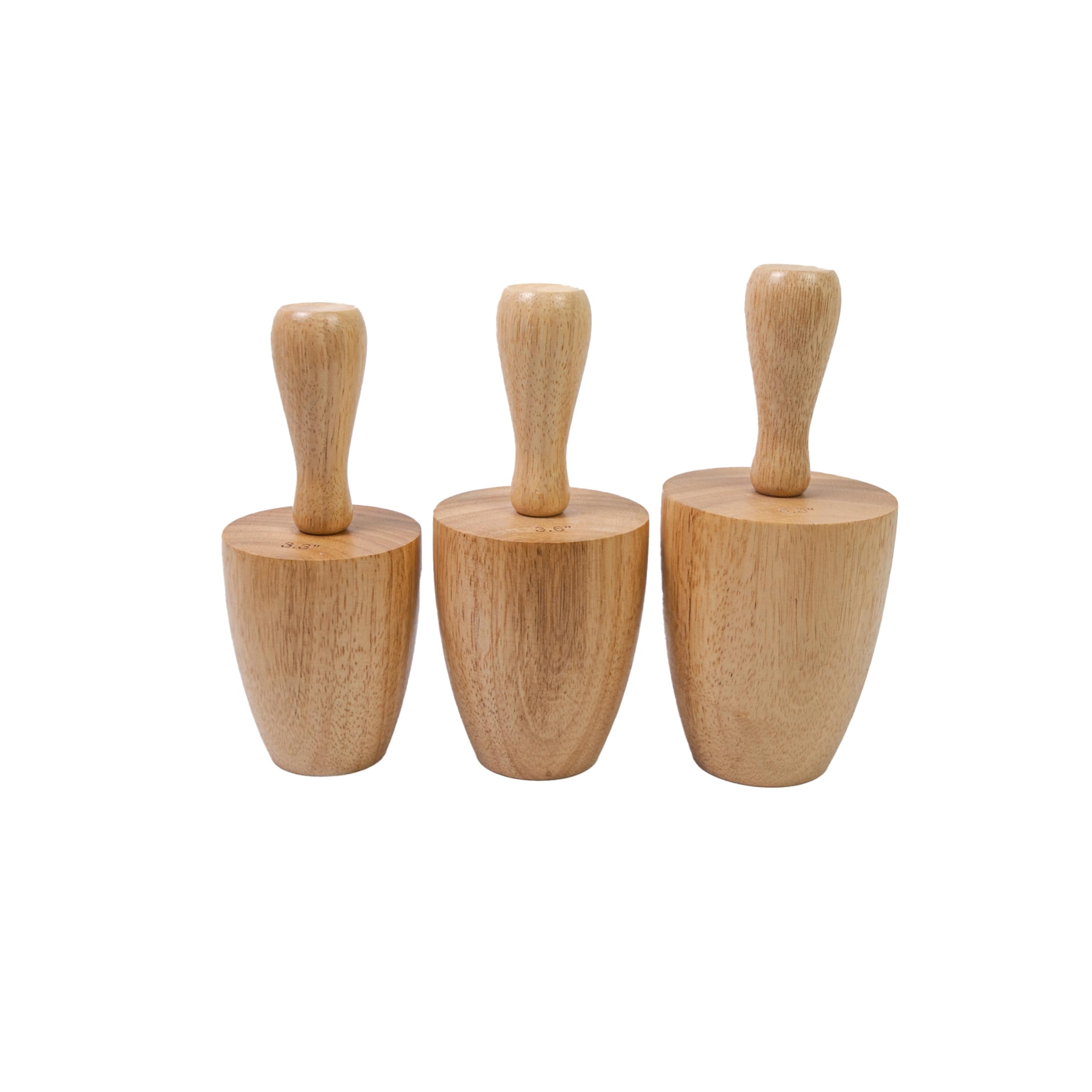 Cup Pottery Molds Clay Tools 3.1" & 3.4" & 3.7" Set of 3 Wooden Pottery Tools for Creating Pottery Mug Vases (Style B)-image-39