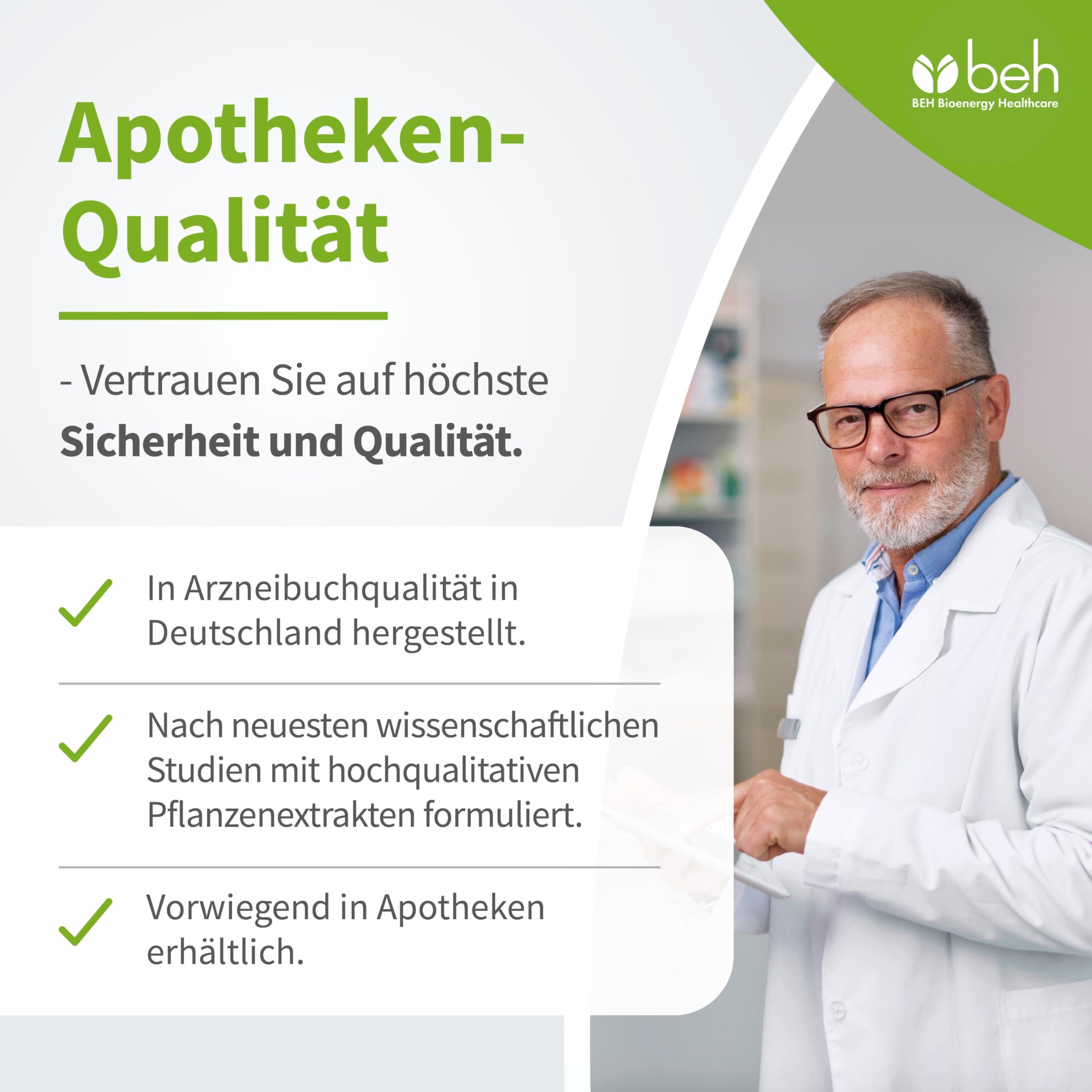 beh Makula extra Kapseln, 180 Stück | Augenvitamine C, E, Folsäure, Vitamin B6, B12, Zink & Kupfer