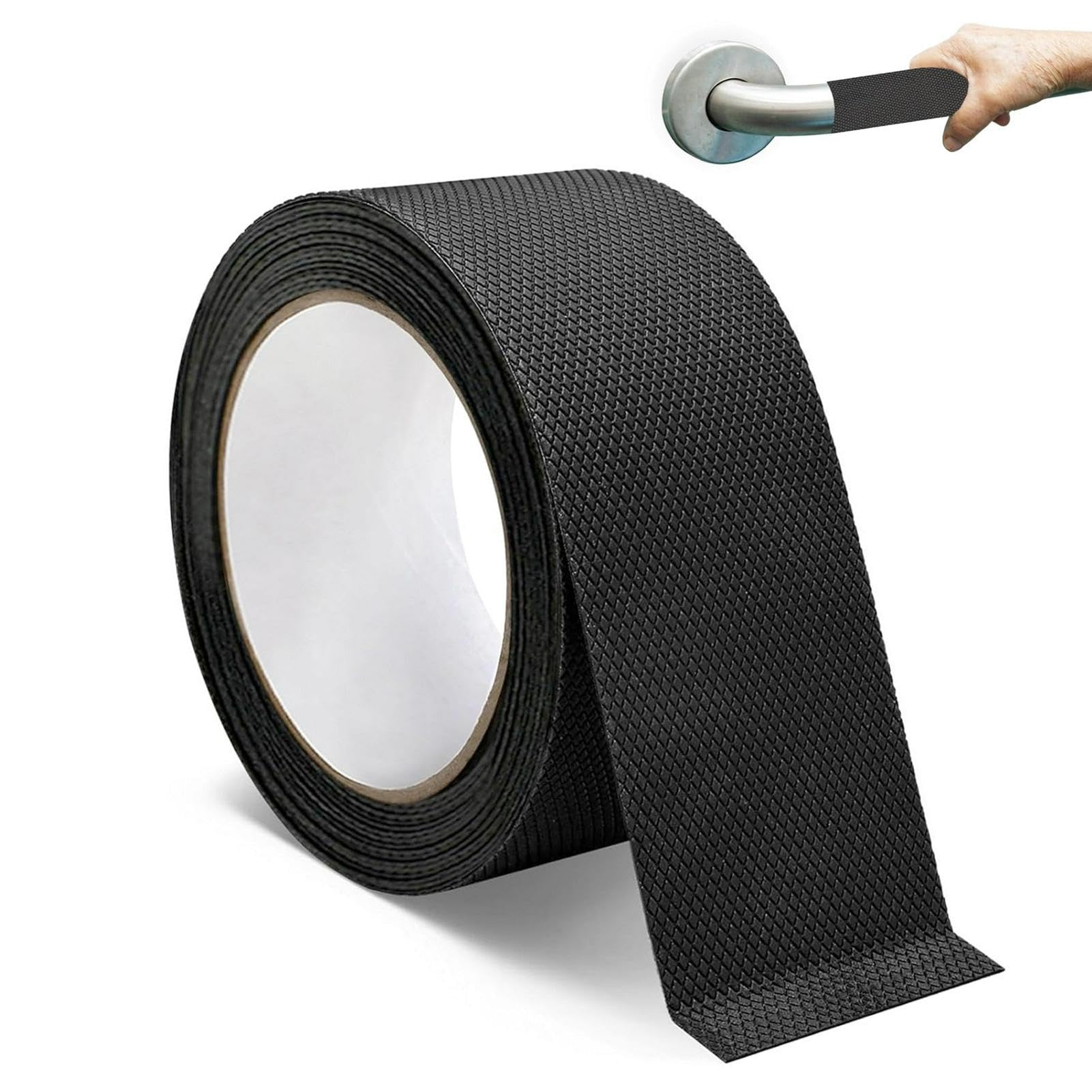 Rubber Grip Tape 5cm x 3m, Waterproof Anti-Slip Tape for Handles, Black