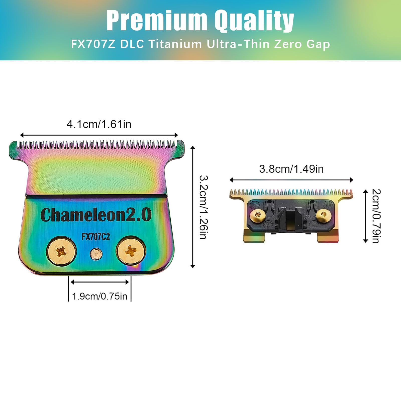 AUDOC Replacement Blades Compatible with BaByliss PRO Barberology FX787 & FX726 Trimmer Blade (Multicolor) - Image 4