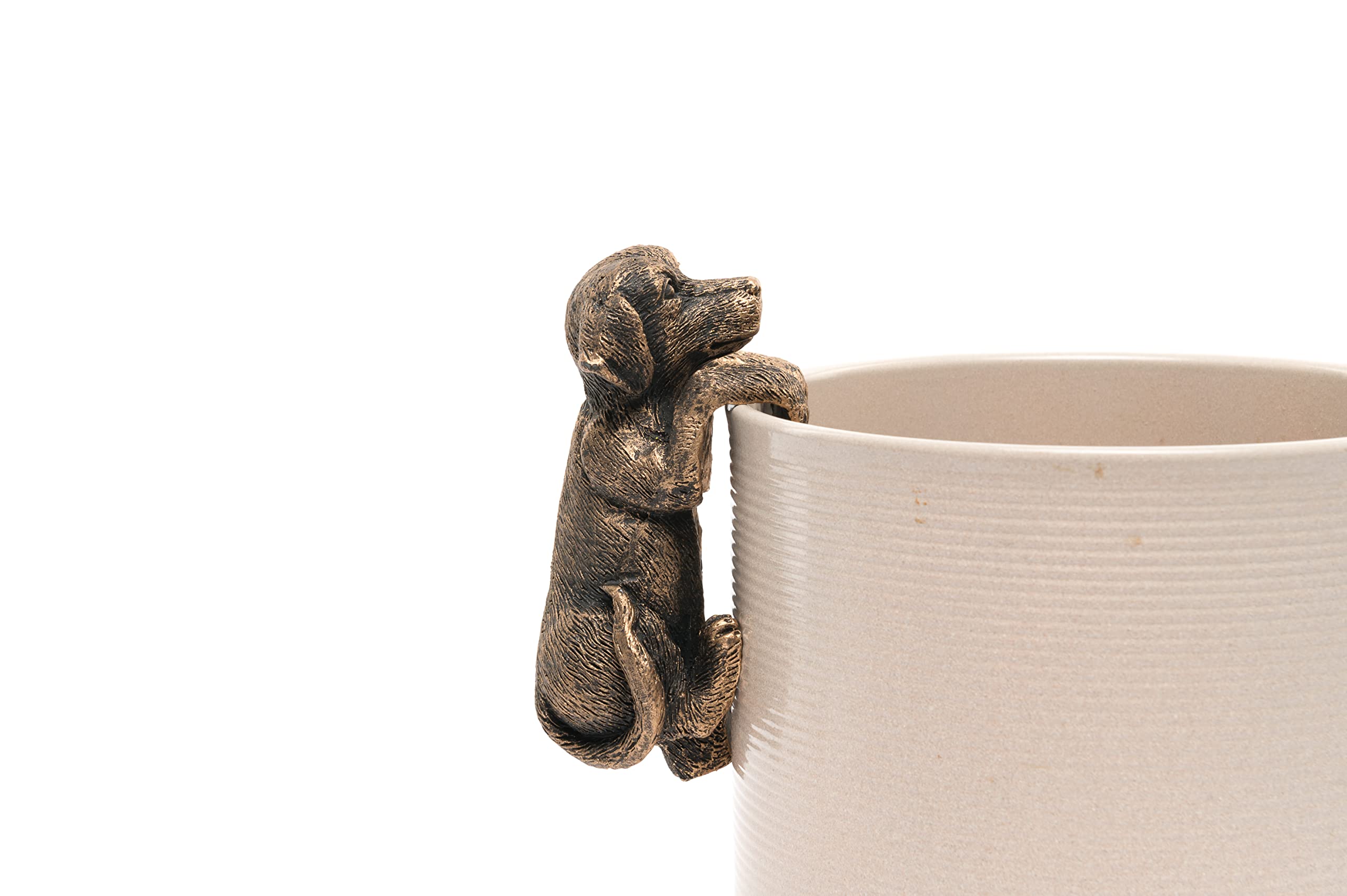 Pot Buddies Handmade Labrador Figure Plant Pot Hanger - Decorative Hanging Garden Ornament - Flower Planter Figurine