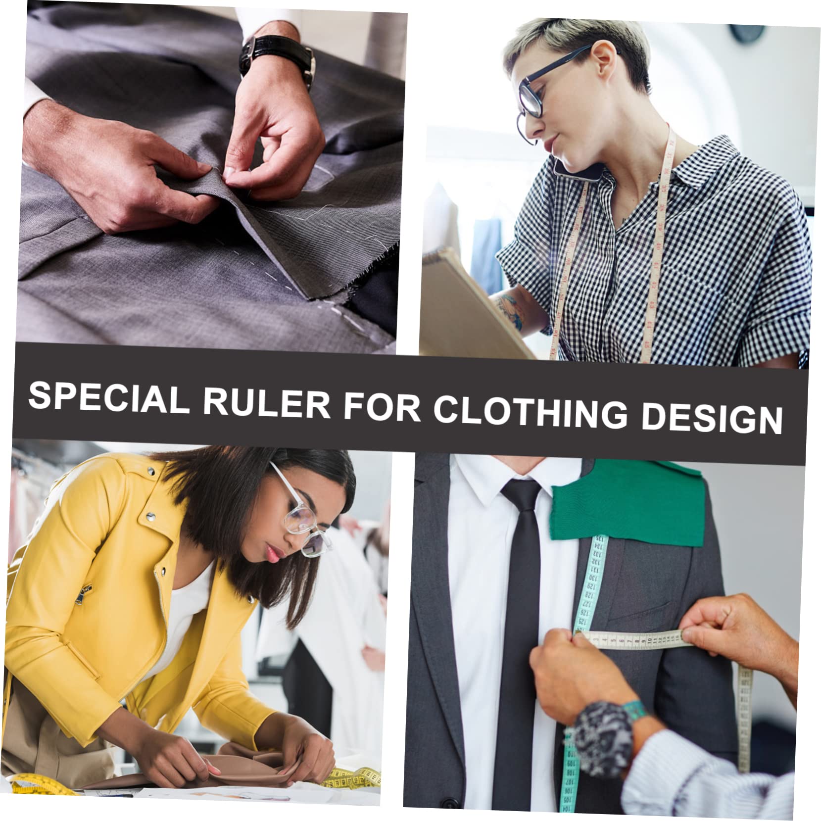 Regla de Costura de Plástico en Forma de L Grande Medición Precisa y Superficie Suave para Patchwork y Ropa para Costura Manual y Confección Profesional