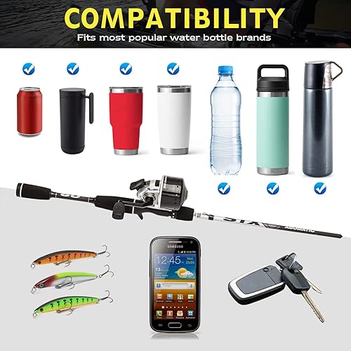 Miniatura 5 de Portavasos para kayak multifuncional, soporte para bebidas, soporte para botellas, soporte para teléfono, almacenamiento de herramientas de pesca y