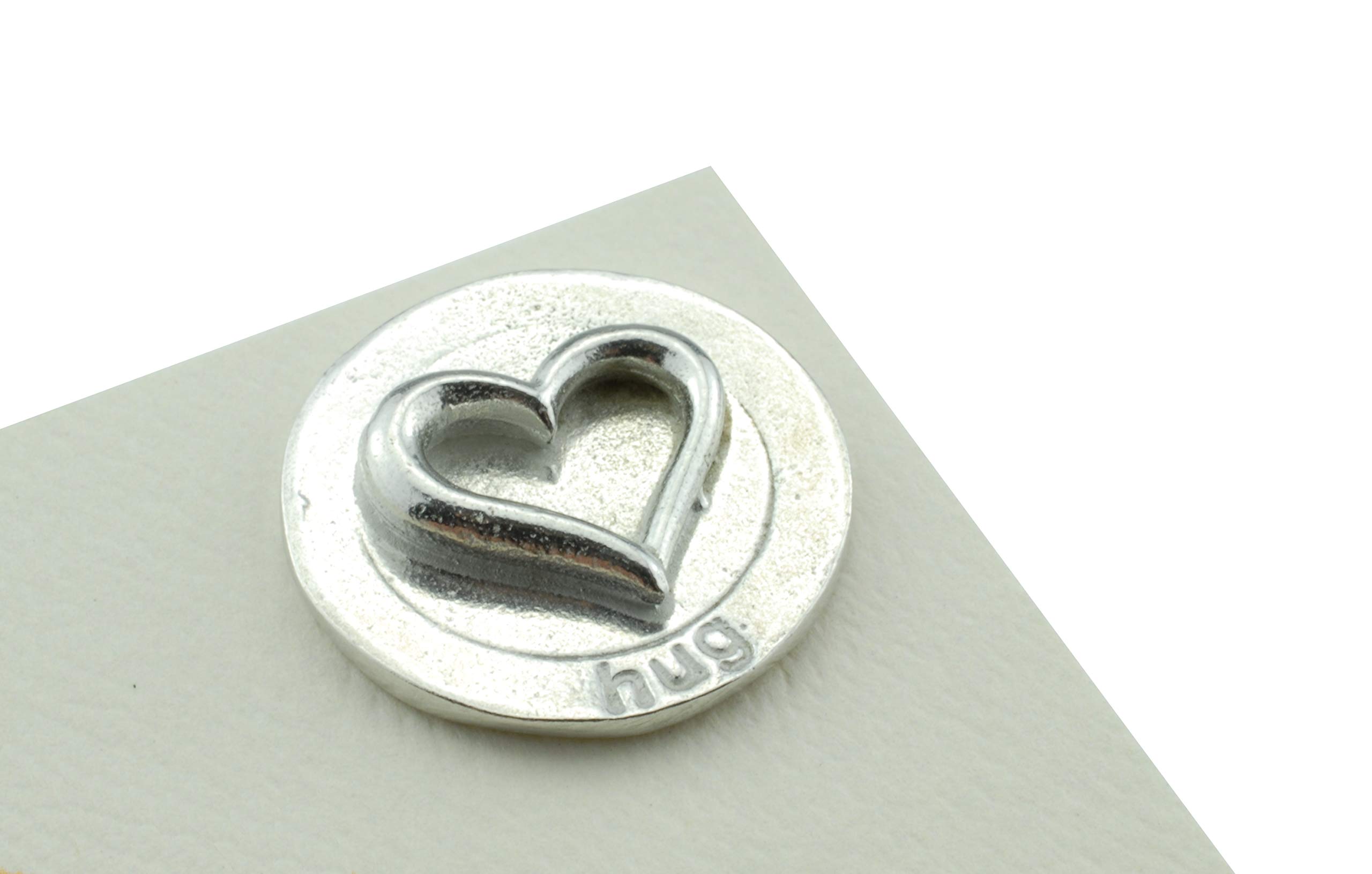 Girls Hug Card with Hug Token - Friends Hug with message ‘A big hug just for you’ Thinking of You Card (gc-wayhuggbbig) - Image 2