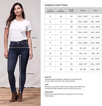 Mid Rise Skinny Jeans at Amazon 