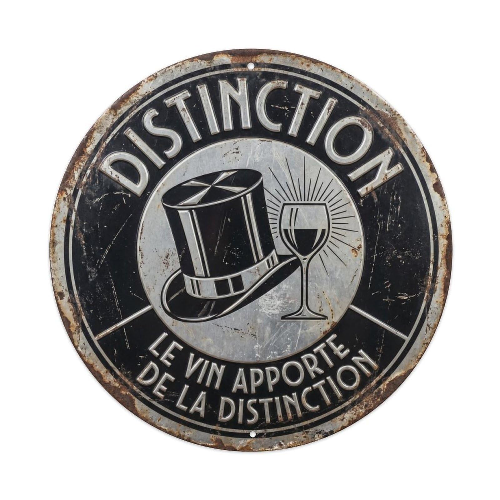 Distinction Humorous Tavern Distinction Metal Tin Sign