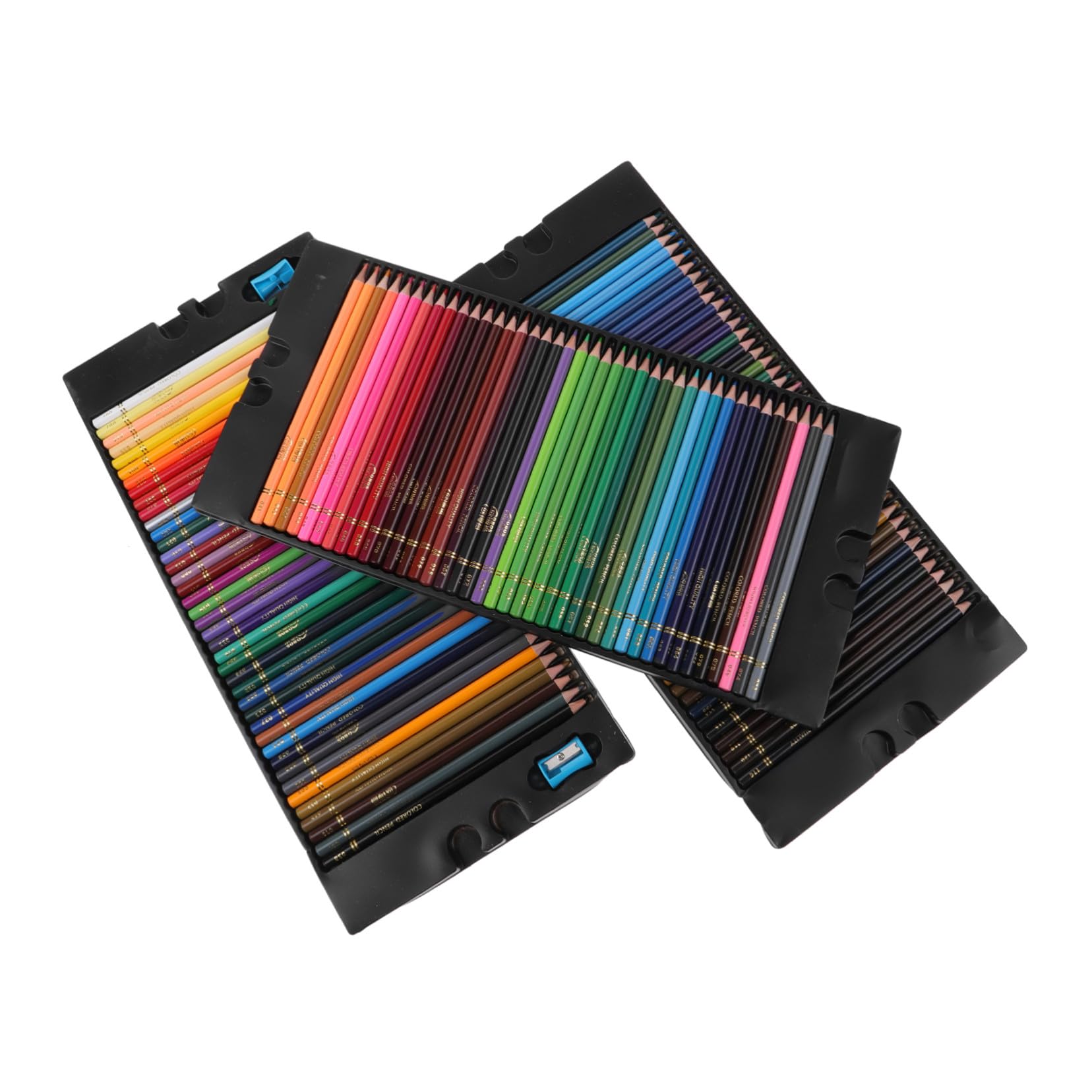 120 pièces Crayons de Couleur Huileux Couleurs Ensemble de Crayons Artistiques pour Adultes et Garçon Fille Boîte Transparente Facile à Utiliser et Durables pour Dessin et