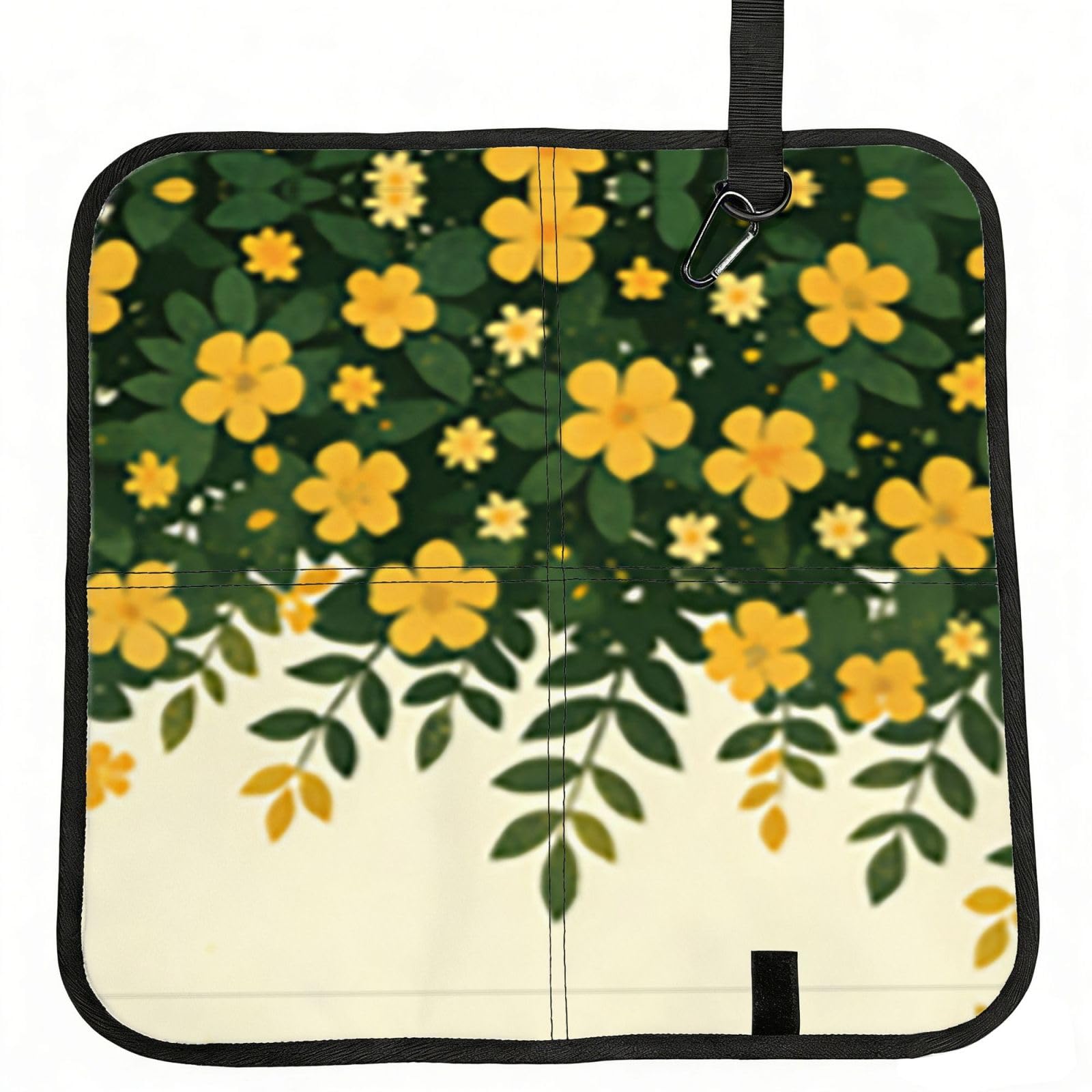 DUYIOKH Golden Vines Print Foldable Portable Seat Cushion for World Cup Games, Camping and Outdoor Activities