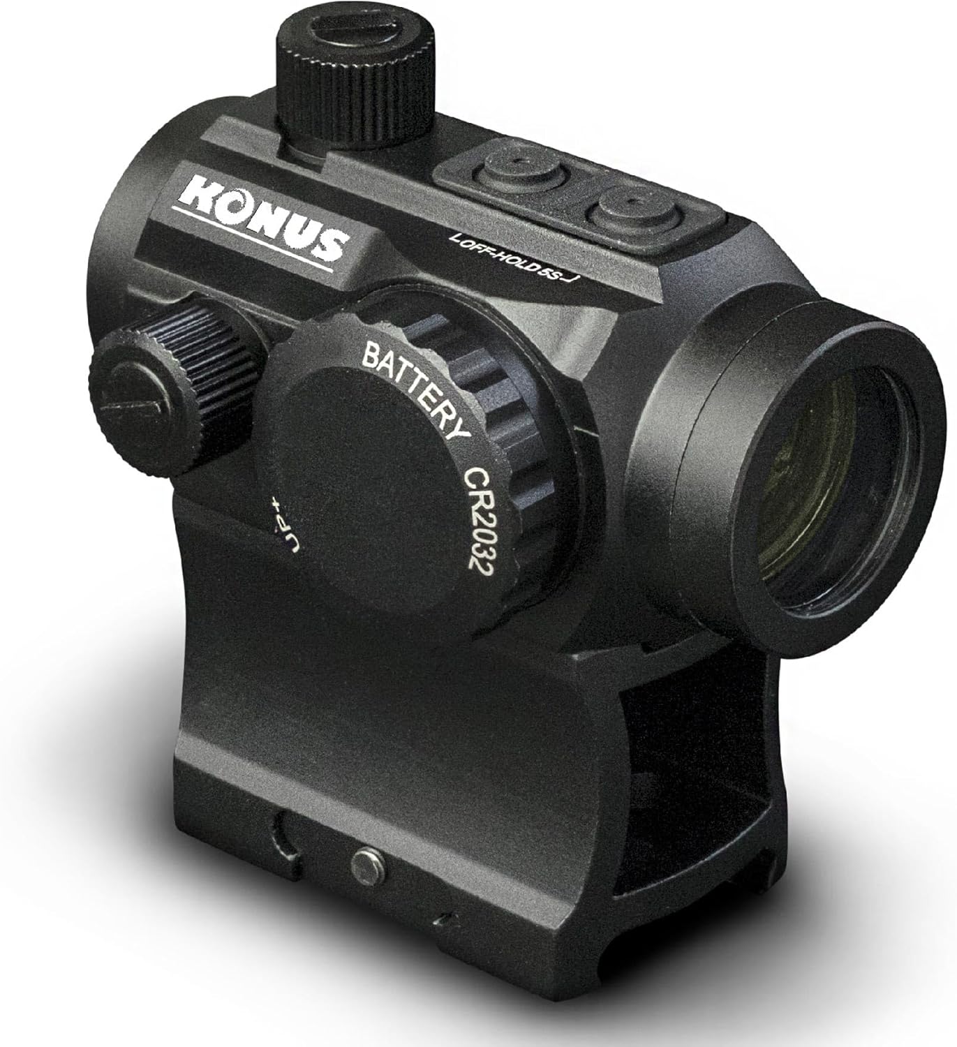 Konus Nuclear 1X22mm Red Dot - Dual Mount System, Weaver/Picatinny Compatible, Dual-Illuminated Red/Green 3MOA Sight (7217)