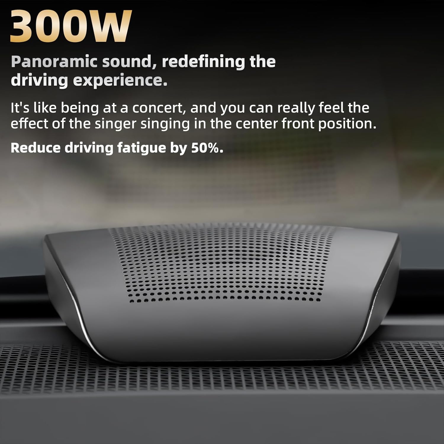 Universal Car Center Channel Speaker - High Performance Surround Sound System, Surface Mount Mid-Dash Audio for All Vehicles, Easy No-Cut Installation, Sleek Design (Fits Trucks/SUVs/Sedans) - Image 4