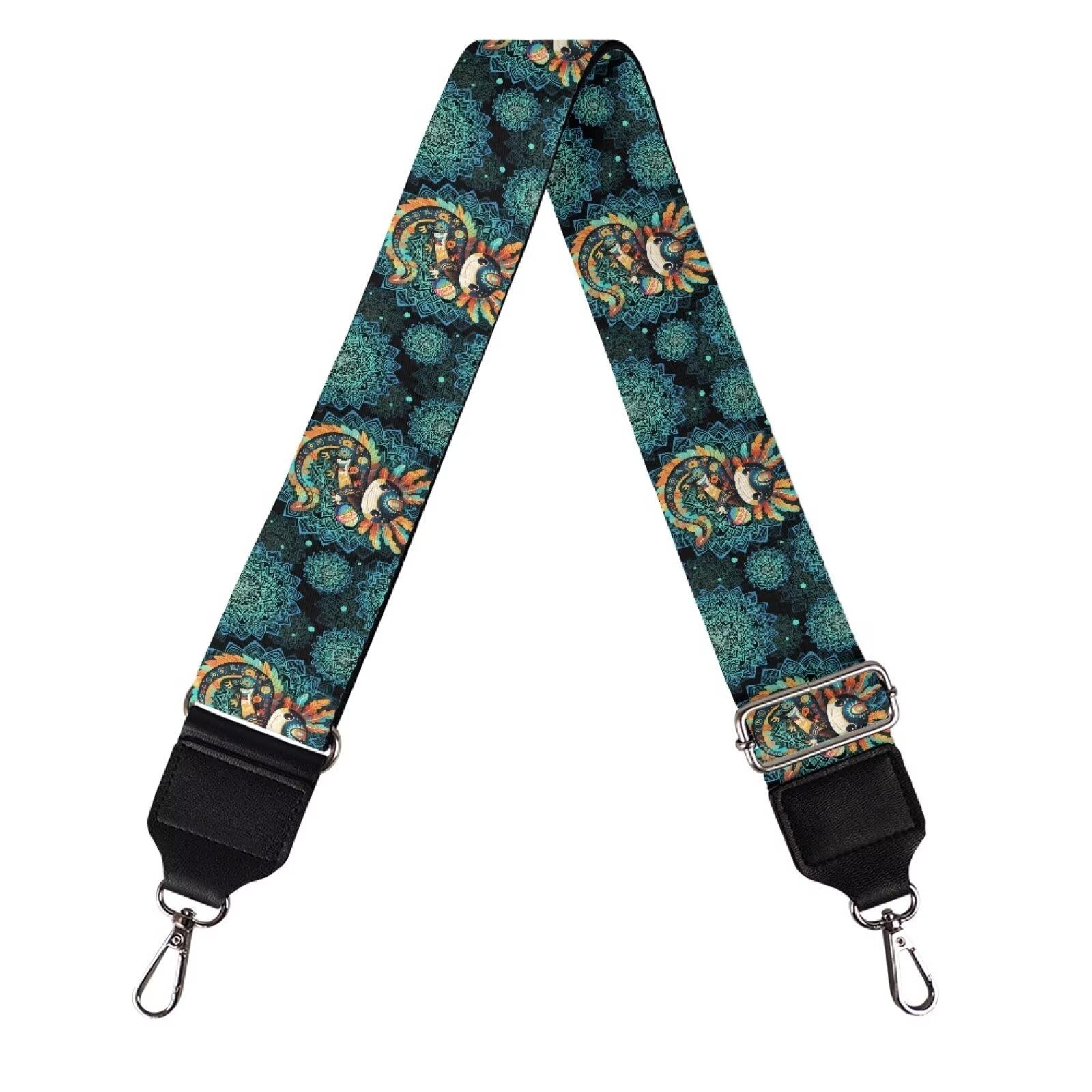 Xoenoiee Print Purse Strap Replacement Crossbody for Women Men Adjustable Wide Strap for Purses Shoulder Canvas Bag