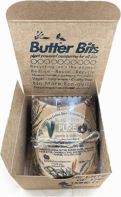 Pure Butter Bits lotion bars - Unscented & allergen-free - for extremely sensitive skin (50 Bits)
