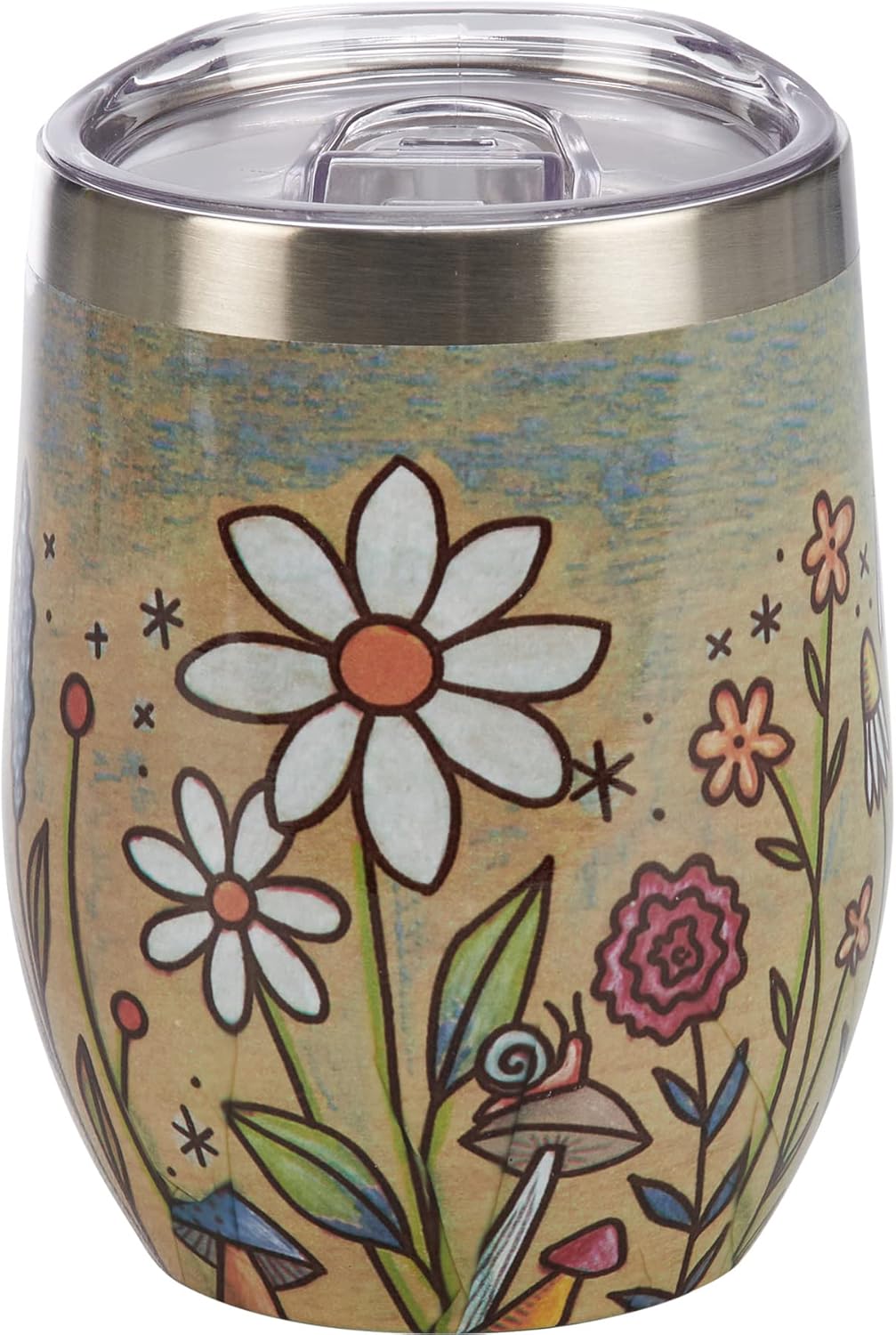 Primitives by Kathy Wine Tumbler - Floral Field
