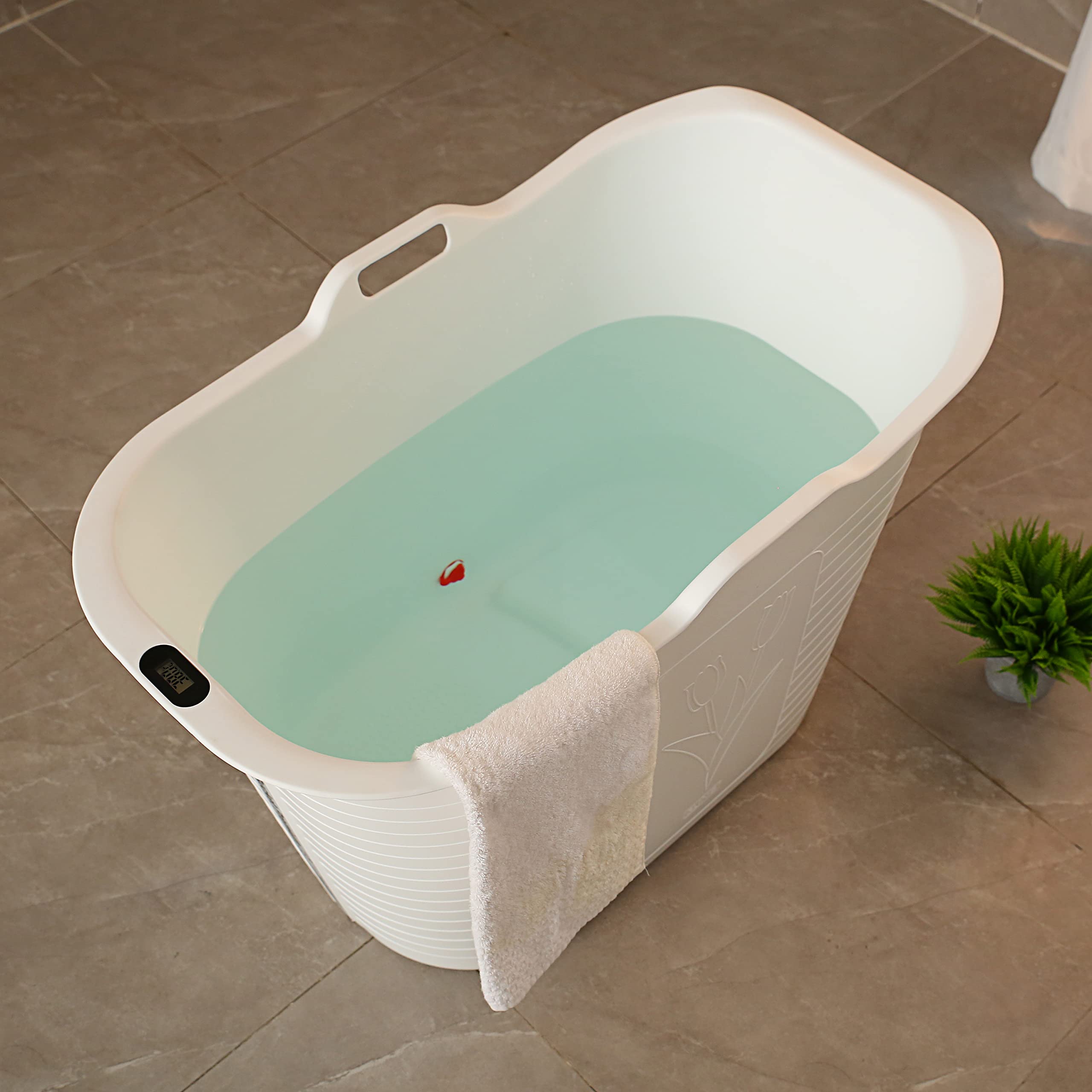 FlinQ Bath Bucket 1.0 - Badkuip - Zitbad - 185L - Goud FlinQ Bath Bucket 1.0 - Badkuip - Zitbad - 185L - Goud