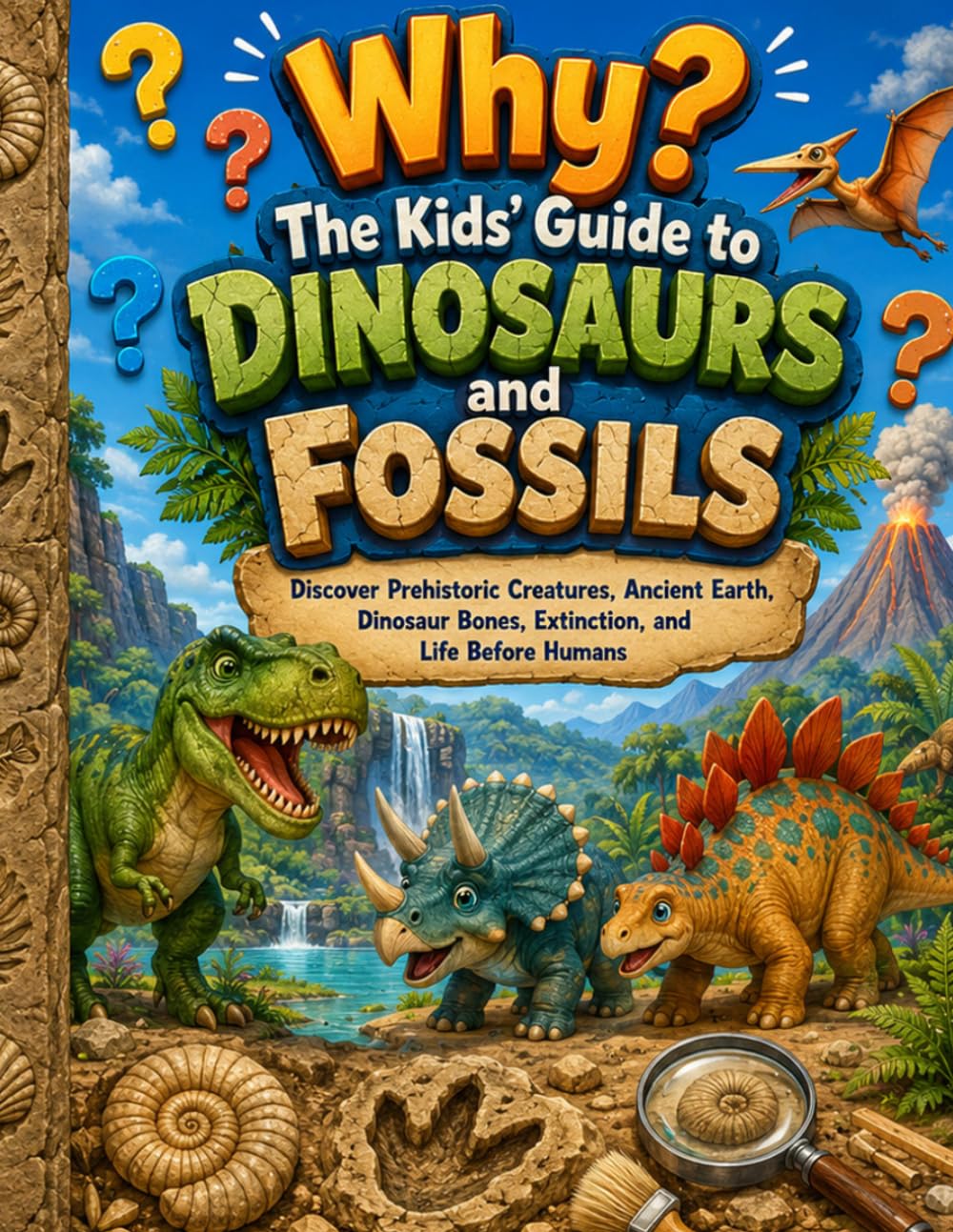 Why? The Kids’ Guide to Dinosaurs and Fossils: Discover Prehistoric Creatures, Ancient Earth, Dinosaur Bones, Extinction, and Life Before Humans