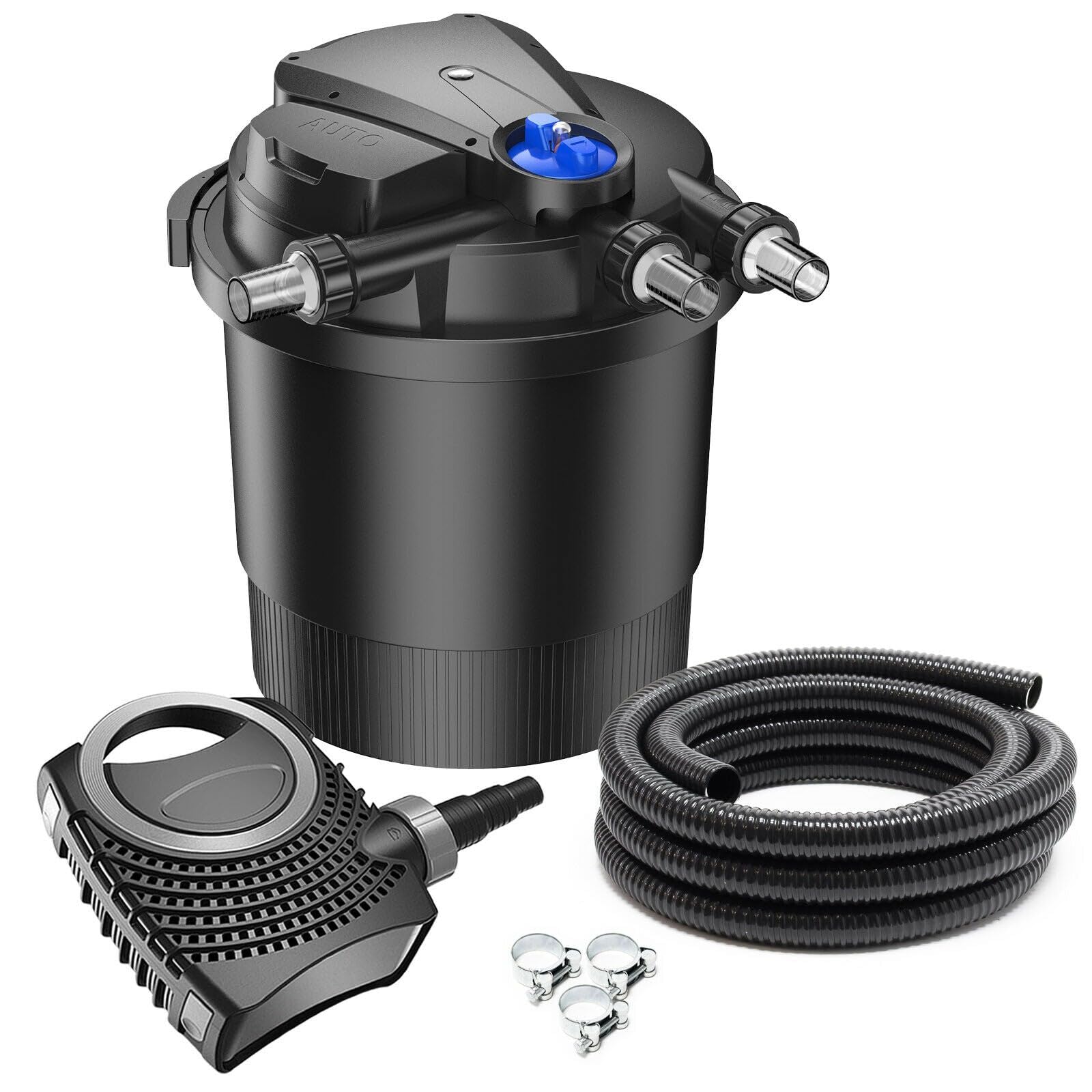 Kit filtro set 40000 litri 36 watt UVC pompa 6000 l/h tubo 5 m 16_0001903