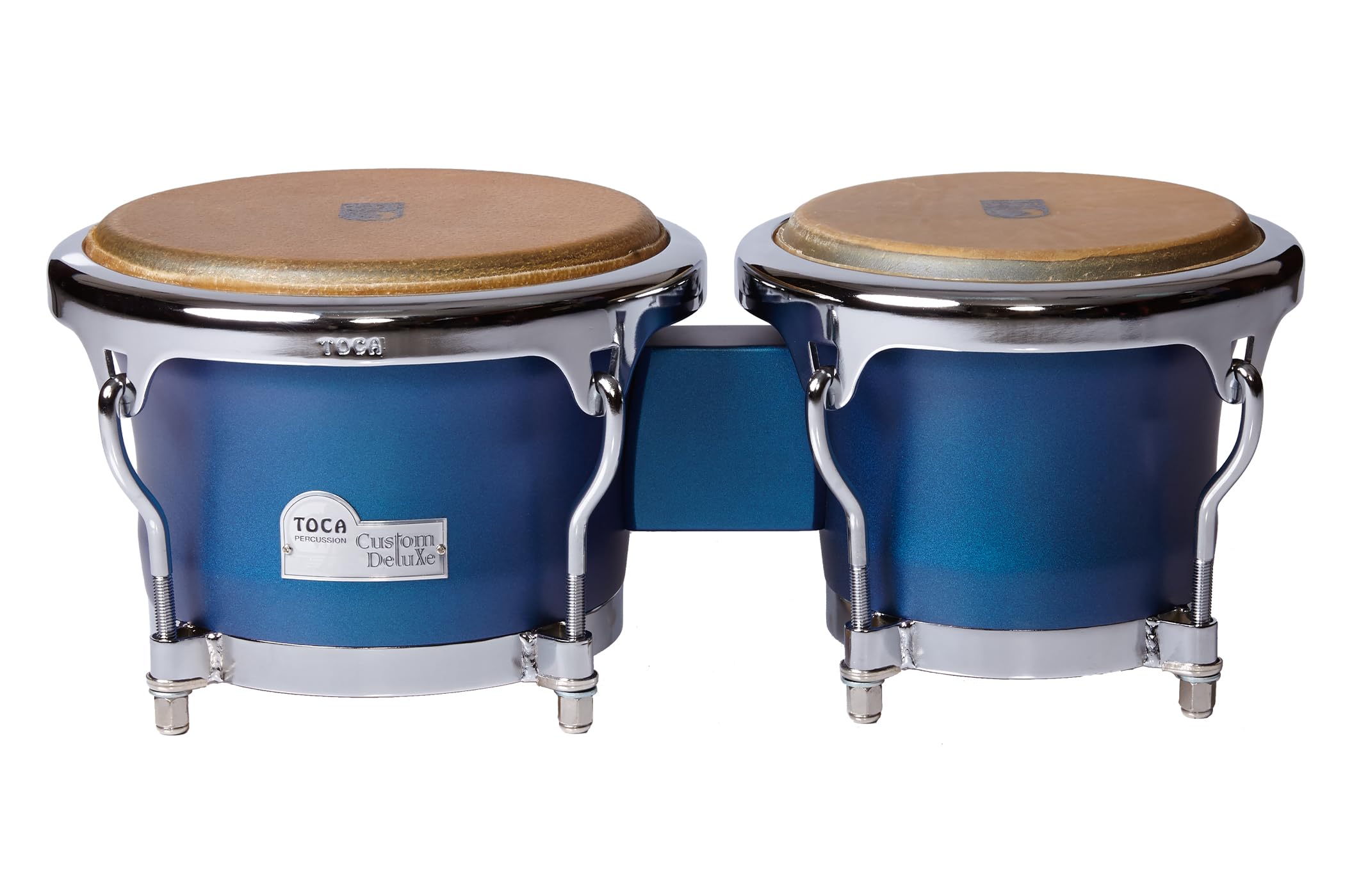 Toca, Bongo Custom Deluxe, 7" et 8 1/2", Bleu mat, 4600-MB