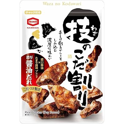 亀田製菓 技のこだ割り 濃厚醤油 120g×6袋