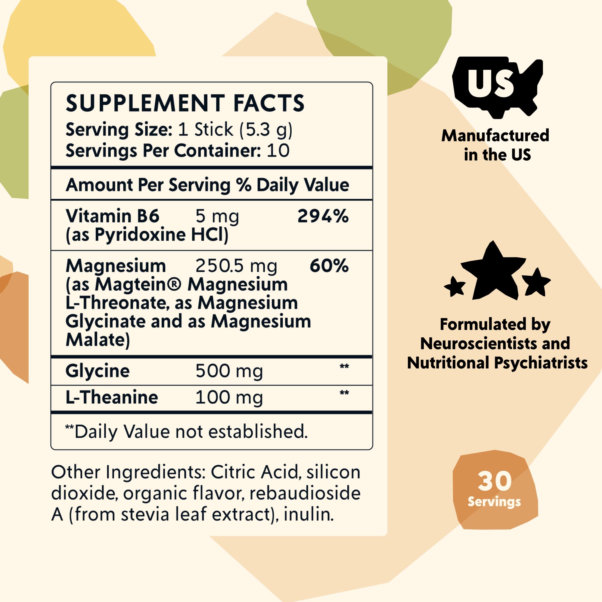PYM Mood Magnesium Powder Sticks, 10 Servings | Sleep & Stress Support — Amazon image 2