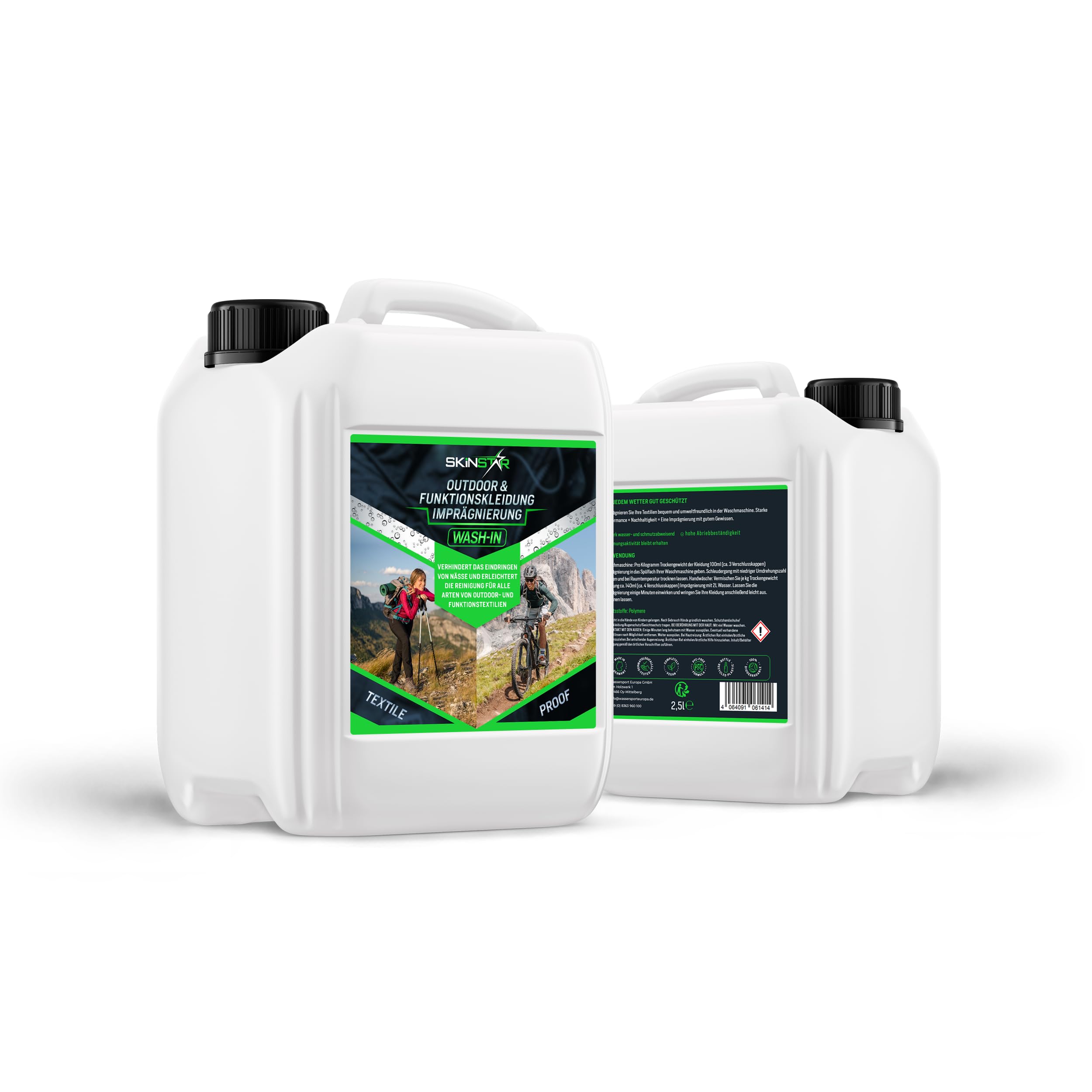 SkinStar Outdoor & Funktionskleidung Wash-In Imprägnierung 5L Textile Proof