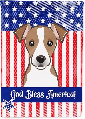 Vista 149 de Caroline's Treasures BB2171GF American Flag and Border Collie Garden Flag Mailbox Flag Decorative Yard Flag Banner Outside Patio Artwork Yard Flower