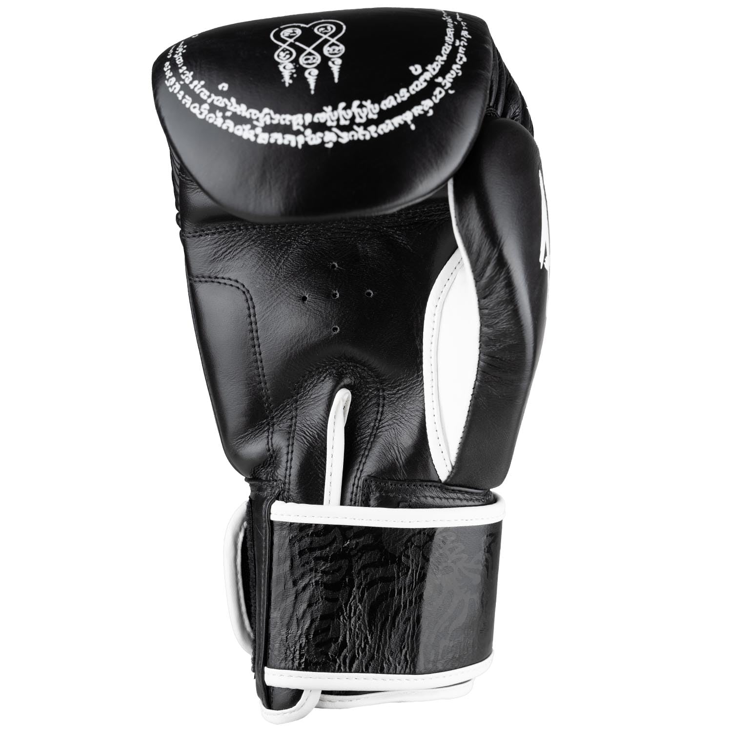 Weapons - 8 guanti da boxe Sak Yant Big Tiger, nero opaco