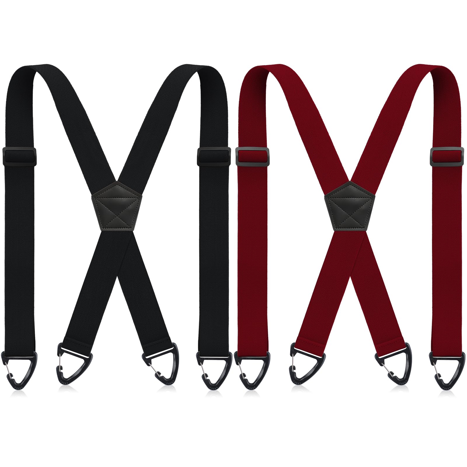 Janmercy 2 Pcs X Back Hidden Suspenders for Men