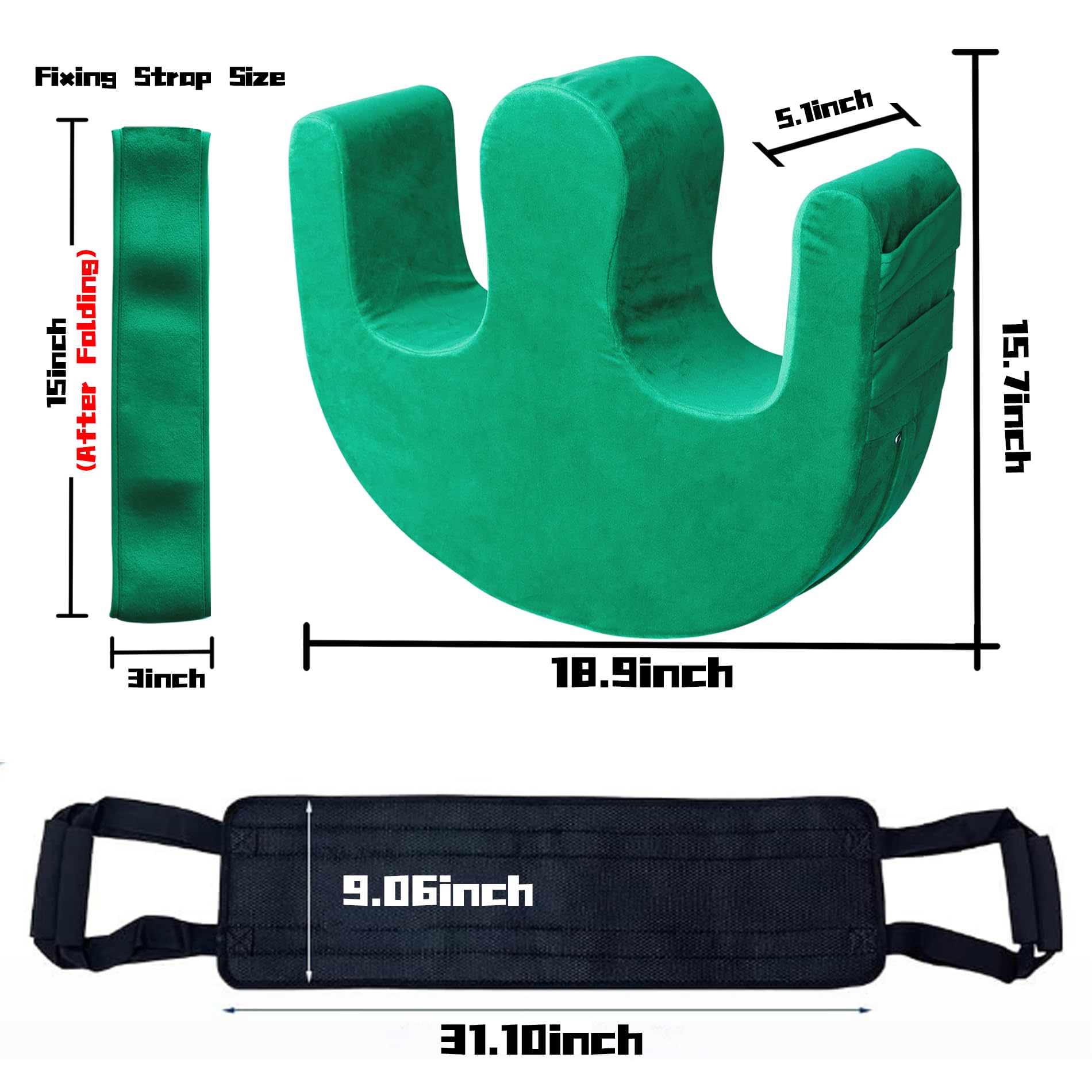 Dispositivo de giro para pacientes postrados en cama con correa de fijación y cinturón de elevación de traslado, juego de cinturón de elevación multifuncional, almohada giratoria para cama, reposo de