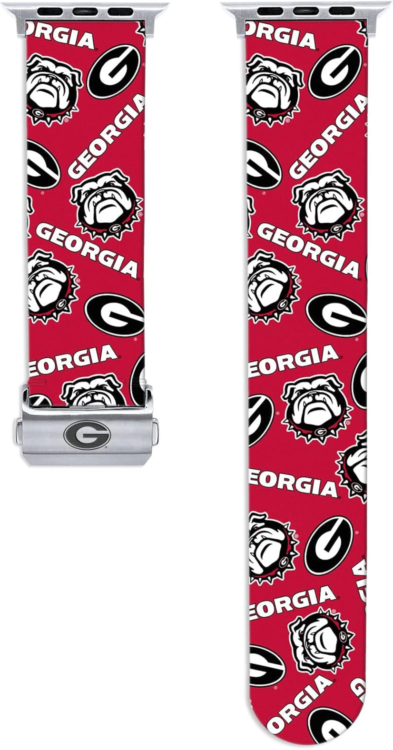 Affinity Bands Georgia Bulldogs Signature Series Watch Band Compatible with Apple Watch