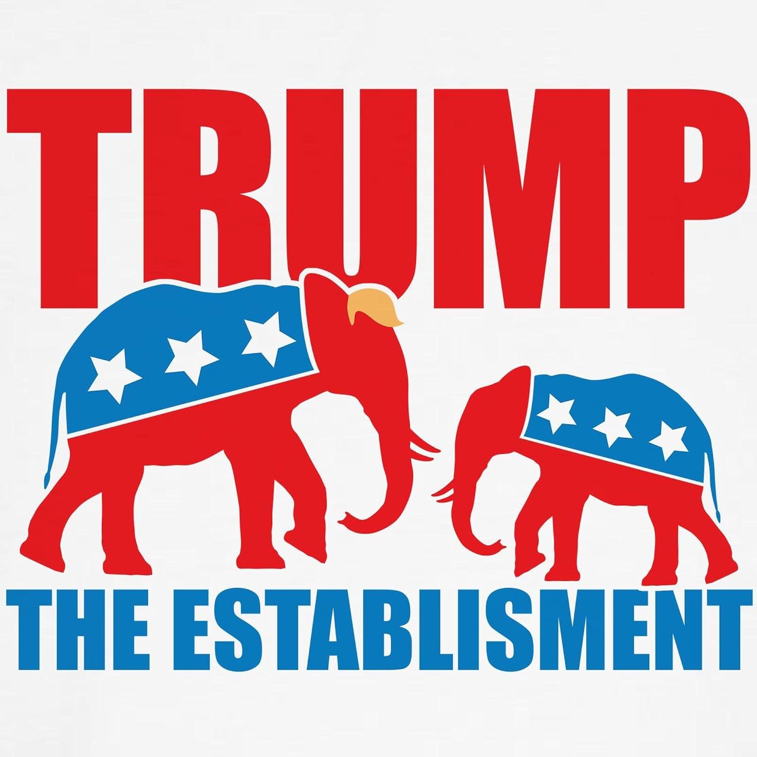 CafePress Trump The Establishment Maternity T Shirt Women's Maternity Ruched Side T-Shirt