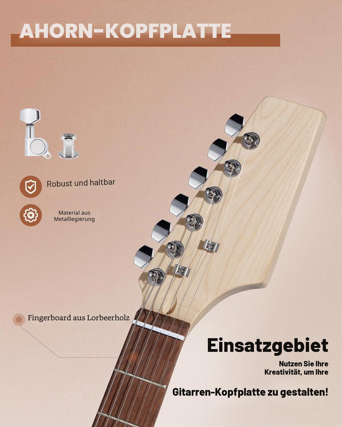 Leo Jaymz DIY Gitarren-Kits ST TD Style Mahagoni Korpus Ahornhals Lorbeerholz Griffbrett (ST TD)