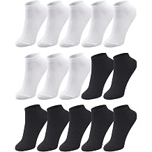 Duufin Womens Ankle Socks 15 Pairs Low Cut No Show Ankle Socks for Women